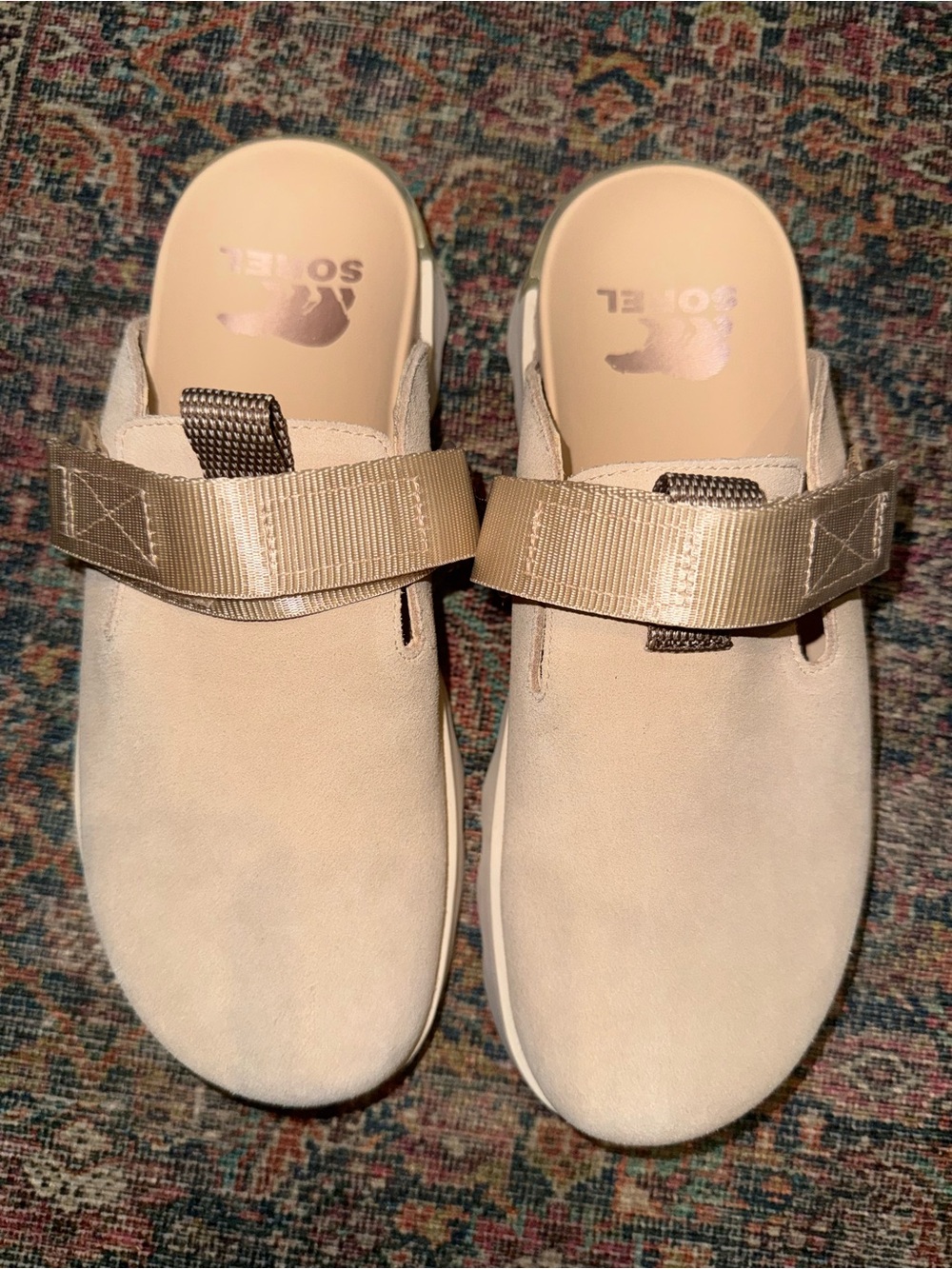 Sorel Viibe clogs slip on shoes nova sand color women’s size 8.5